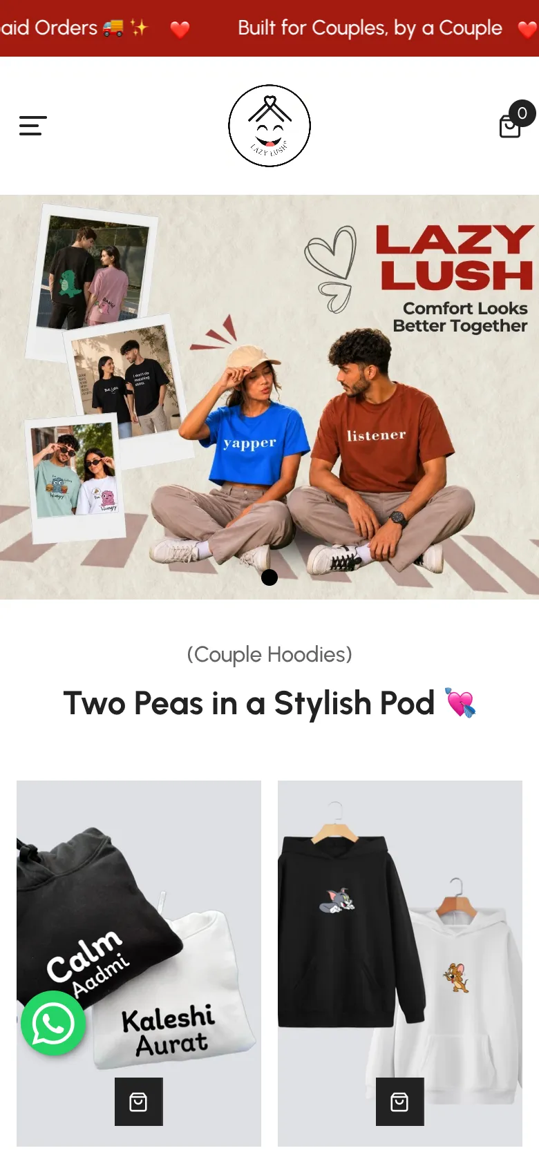 Lazy Lush on mobile